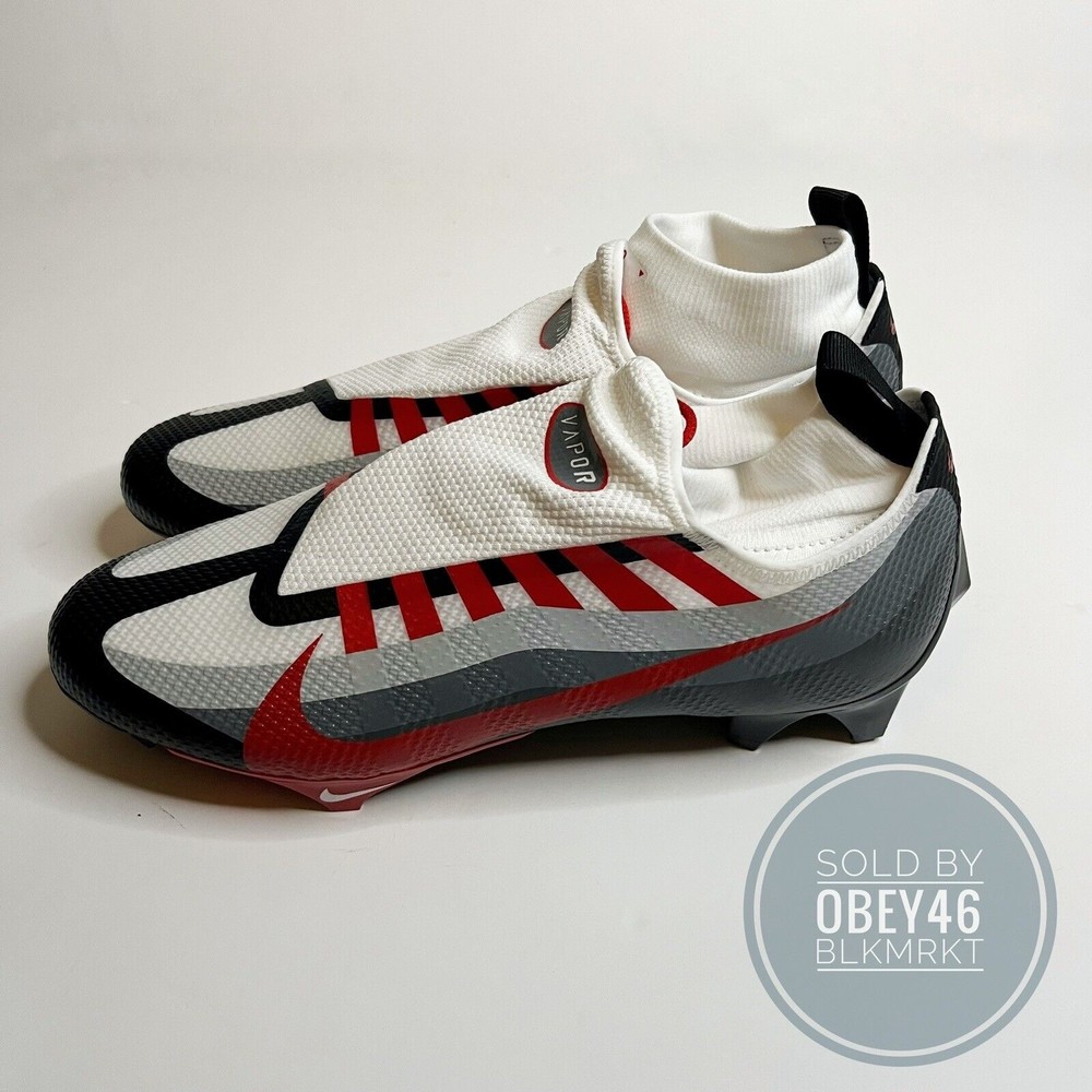 Nike Air Vapor Edge Pro 360 TB Red Black Football Cleats DV0778-002 Size 13